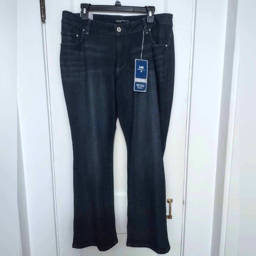 16WP Lee Platinum Blue Jeans Boot Cut  NWT